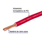 Cable THHW 12 AWG CCA Rojo, VOLTECK Por Metro