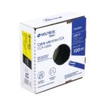 Rollo de 100 m de cable THHW 12 AWG CCA Negro, VOLTECK
