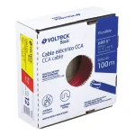 Rollo de 100 m de cable THHW 12 AWG CCA Rojo, VOLTECK