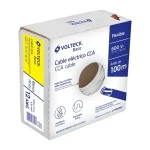 Rollo de 100 m de cable THHW 12 AWG CCA Blanco, VOLTECK