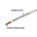 Cable THHW 12 AWG CCA Blanco, VOLTECK Por Metro