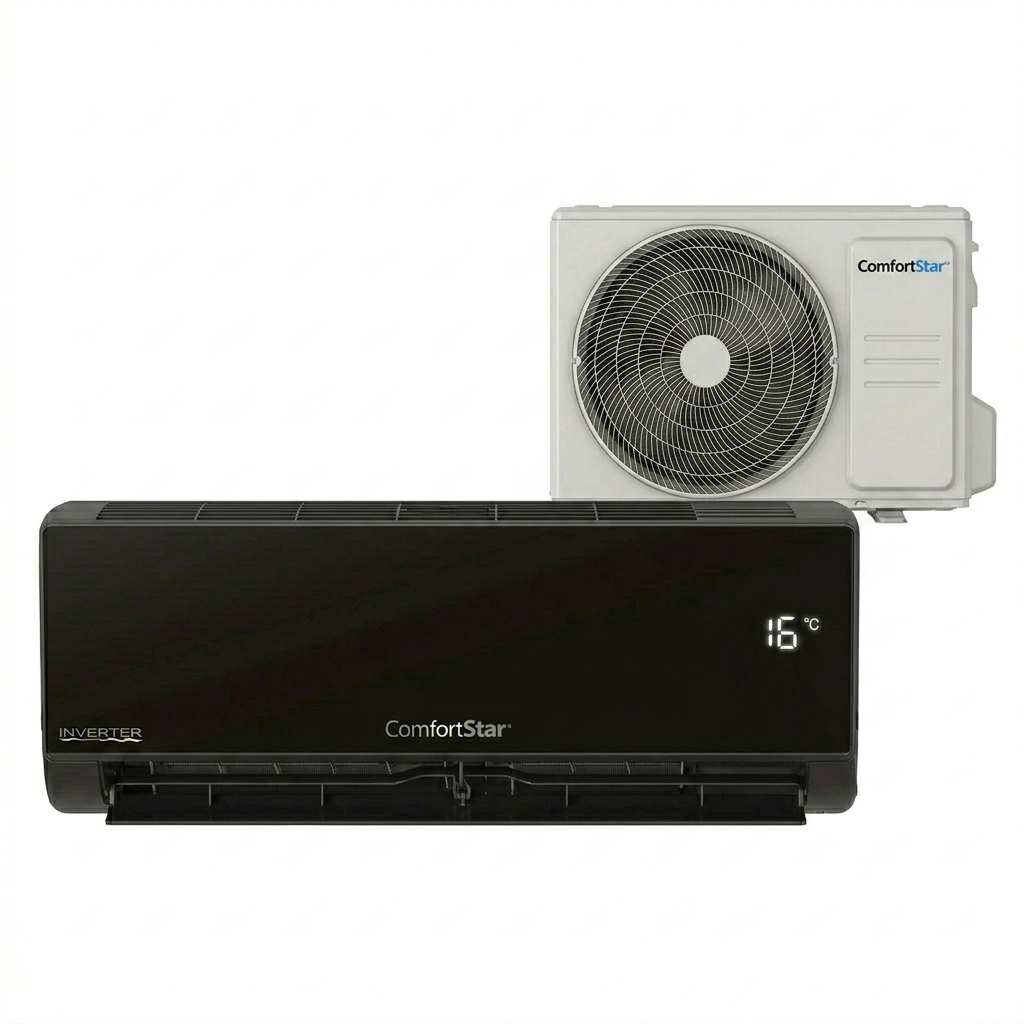 Gemini_Generated_Image_bxeld9bxeld9bxel AIRE ACONDICIONADO DE 12,000 BTU INVERTER DE 110V WiFi Negro COMFORTSTAR - Imagen 1