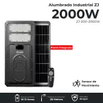 Lampara De Alumbrado Solar 2000w