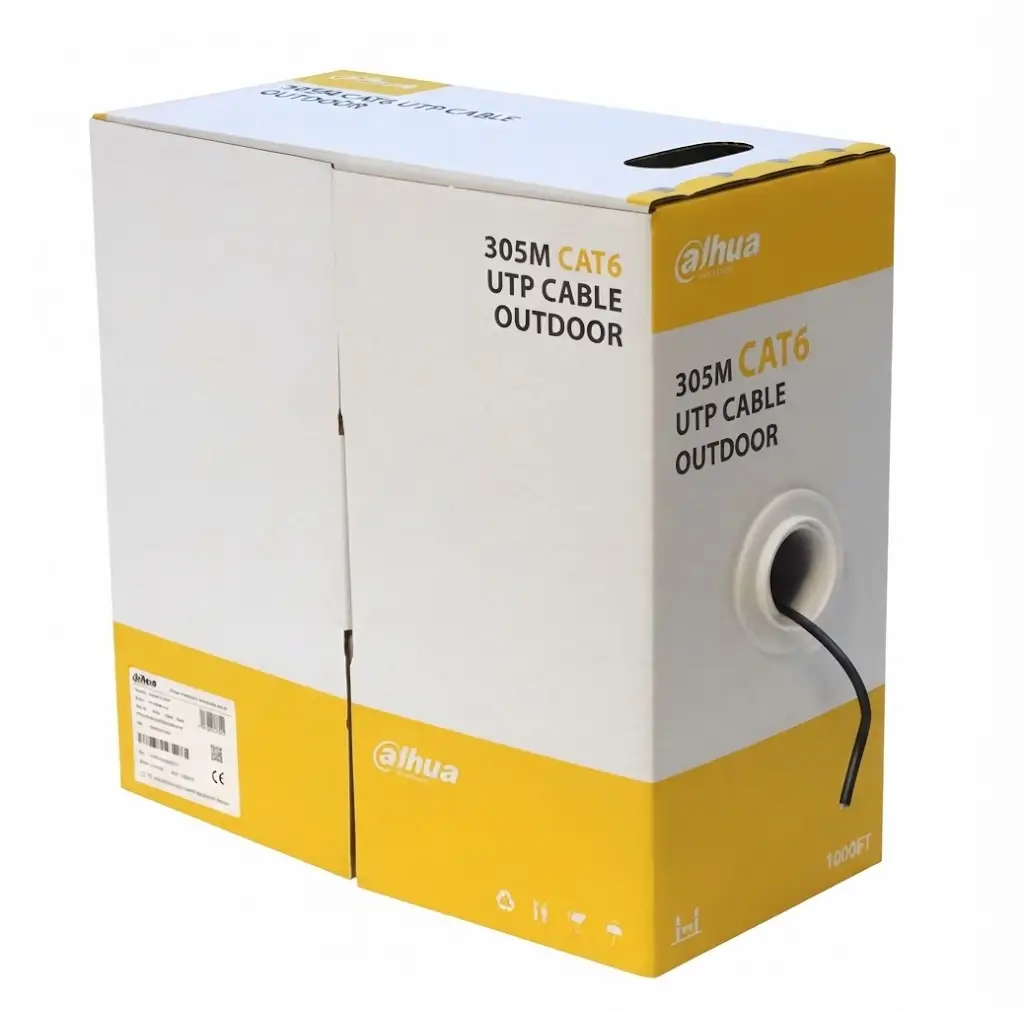 ca699b5f-c8dc-4171-84c4-78c67c3e86c8 Bobina De Cable UTP Dahua Cat6 Exterior 100% Cobre Certificado - Imagen 1